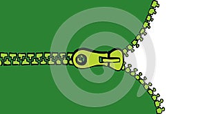 Zipper. Vector drawing