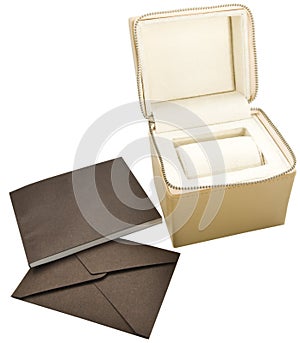 Zippered box and envelope