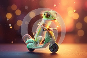 Zippy Chameleon on a Moped: Speeding Through a Blurred World