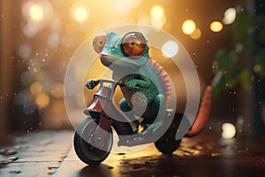 Zippy Chameleon on a Moped: Speeding Through a Blurred World