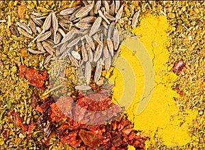 Zira seeds and curry