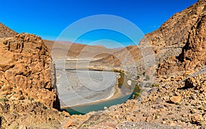 The Ziz Gorges near the Tunnel de Legionnaire in Morocco photo