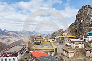 Zizhu temple landscape in Tibet