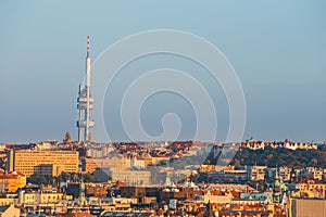 Zizkov television tower in Prague