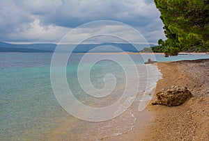 Zlatni Rat on Brac Island, Croatia