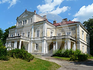 ZLOTY POTOK , POLAND -Raczynski palacein the Krakow-Czestochowa Upla