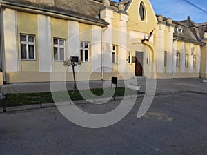 Zmajevo Vrbas municipality Serbia view of old renovated bulding with nice facade photo