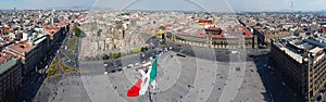 Zocalo and Metropolitan Cathedral, Mexico City, Mexico