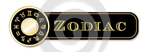 Zodiac Banner, Horoscope, Astrology Symbols