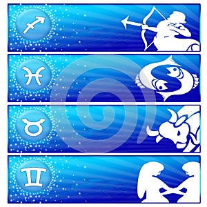 Zodiac banner set (02)