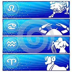 Zodiac banner set (03)