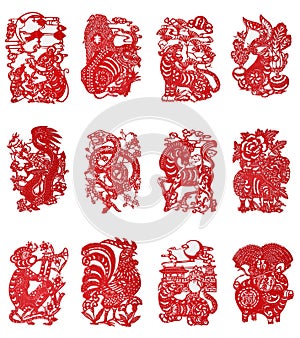 Zodiac Chinese Paper-cutting