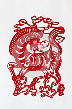 Zodiac Chinese Paper-cutting (Horse)