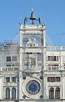 Zodiac Clock Tower in Venice, Italy