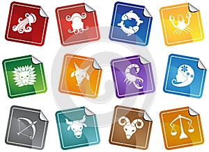 Zodiaco oroscopo icone 