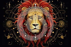 Zodiac Leo Symbol Leo the lion star sign The constellation of Leo is a sign of the leaders