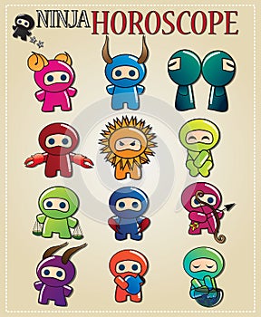 Zodiac ninja signs