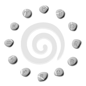 Zodiac pebbles photo