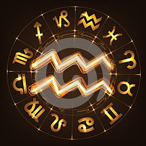 Zodiac sign Aquarius
