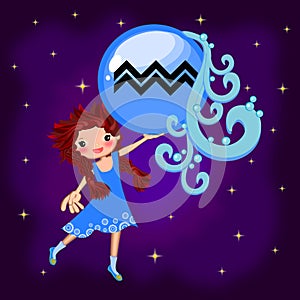 Zodiac sign Aquarius