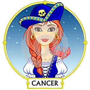 Zodiac sign Cancer.