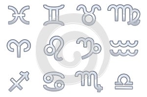 Zodiac sign icons