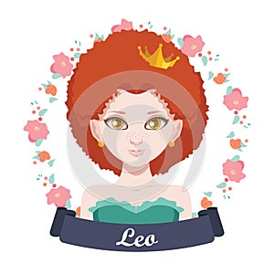 Zodiac sign illustration - Leo