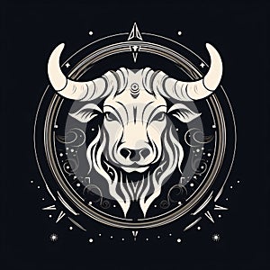 Zodiac sign - Taurus. Zodiac symbol. Vector illustration