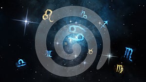 Zodiac signs background