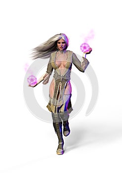 The Zodiac Sorceress. 3D Illustration