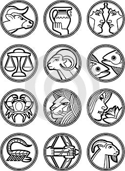 Zodiac Star Vector Signs 2