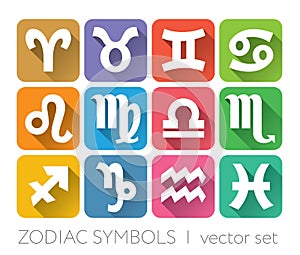 Zodiacal signs set - horoscopes