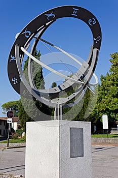 Zodiacal Sundial in Aiello del Friuli photo
