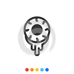 Zombie Eye icon,Vector and Illustration