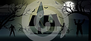 Zombie Halloween Background