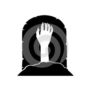 Zombie hand icon