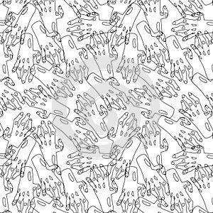 Zombie hands pattern