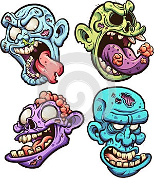 Zombie heads photo