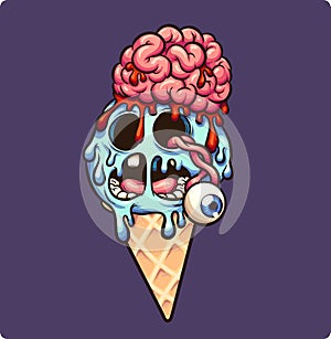 Zombie Ice Cream cone