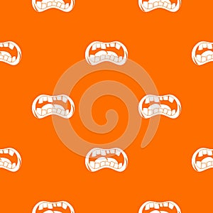 Zombie mouth pattern seamless