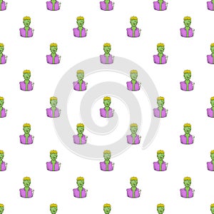 Zombie pattern, cartoon style