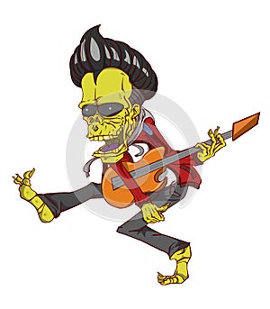 Zombie vector and illustration. Monster in Halloween night