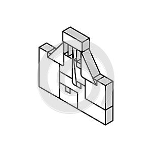 zoned heating cooling systems isometric icon vector illustration