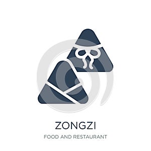 zongzi icon in trendy design style. zongzi icon isolated on white background. zongzi vector icon simple and modern flat symbol for