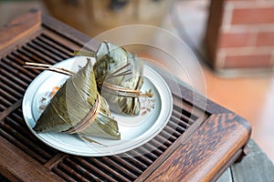 Zongzi. Rice dumpling for Chinese traditional Boat Festival