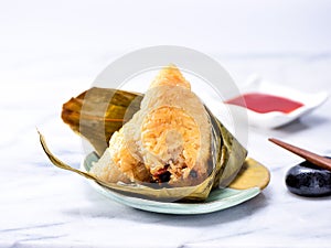 Zongzi or rice dumpling on Dragon Boat Festival