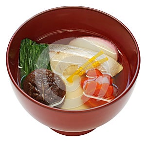 Zoni , japanese rice cake soup