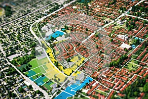 zoning map for urban development photo