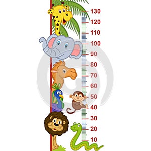 Zoo animal height measure