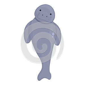 Zoo animal icon cartoon vector. Sea animal